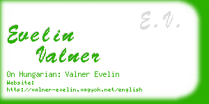 evelin valner business card